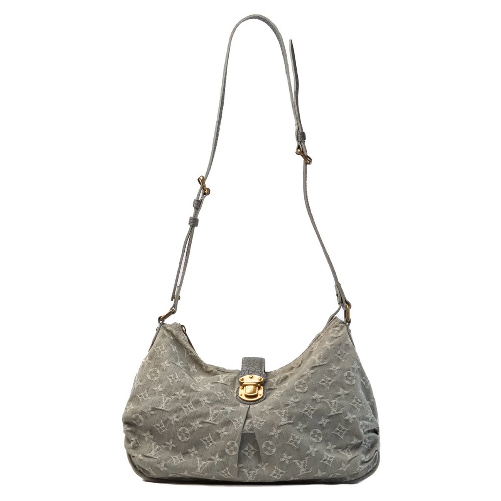 Louis Vuitton Canvas Shoulder
Bags XS Hobo Bag Grey Mahina